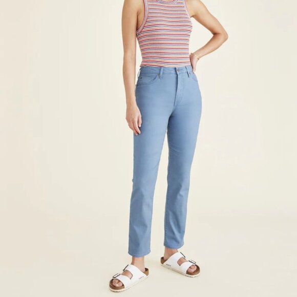Dockers Minna 5-Pocket High Slim Fit Chinos - Oceanview Size 32 - Picture 1 of 9